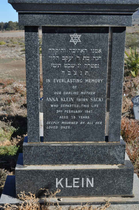 KLEIN Anna nee SACK -1947