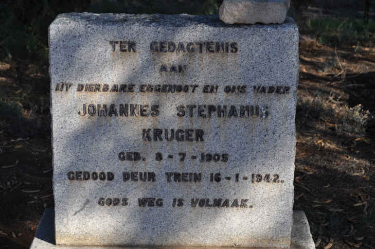 KRUGER Johannes Stephanus 1905-1942