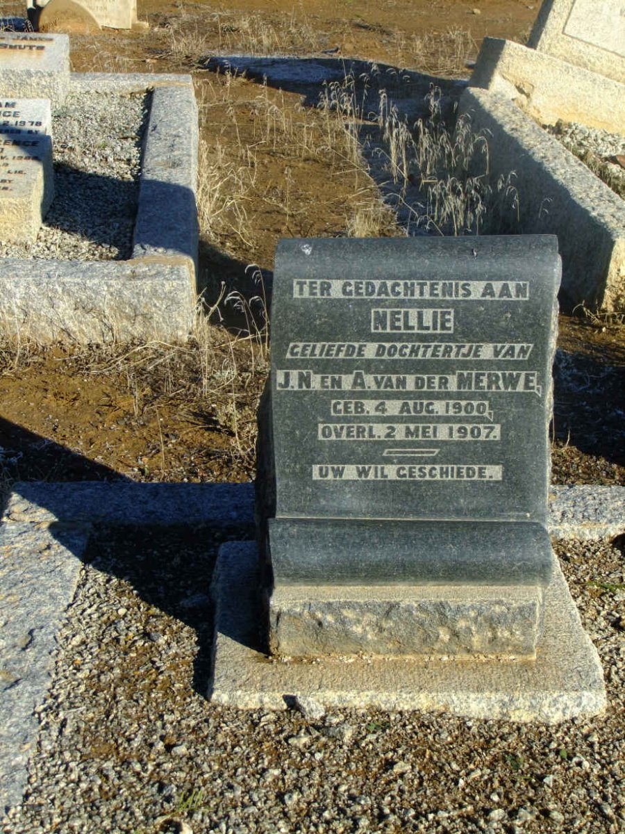 MERWE Nellie, van der 1900-1907
