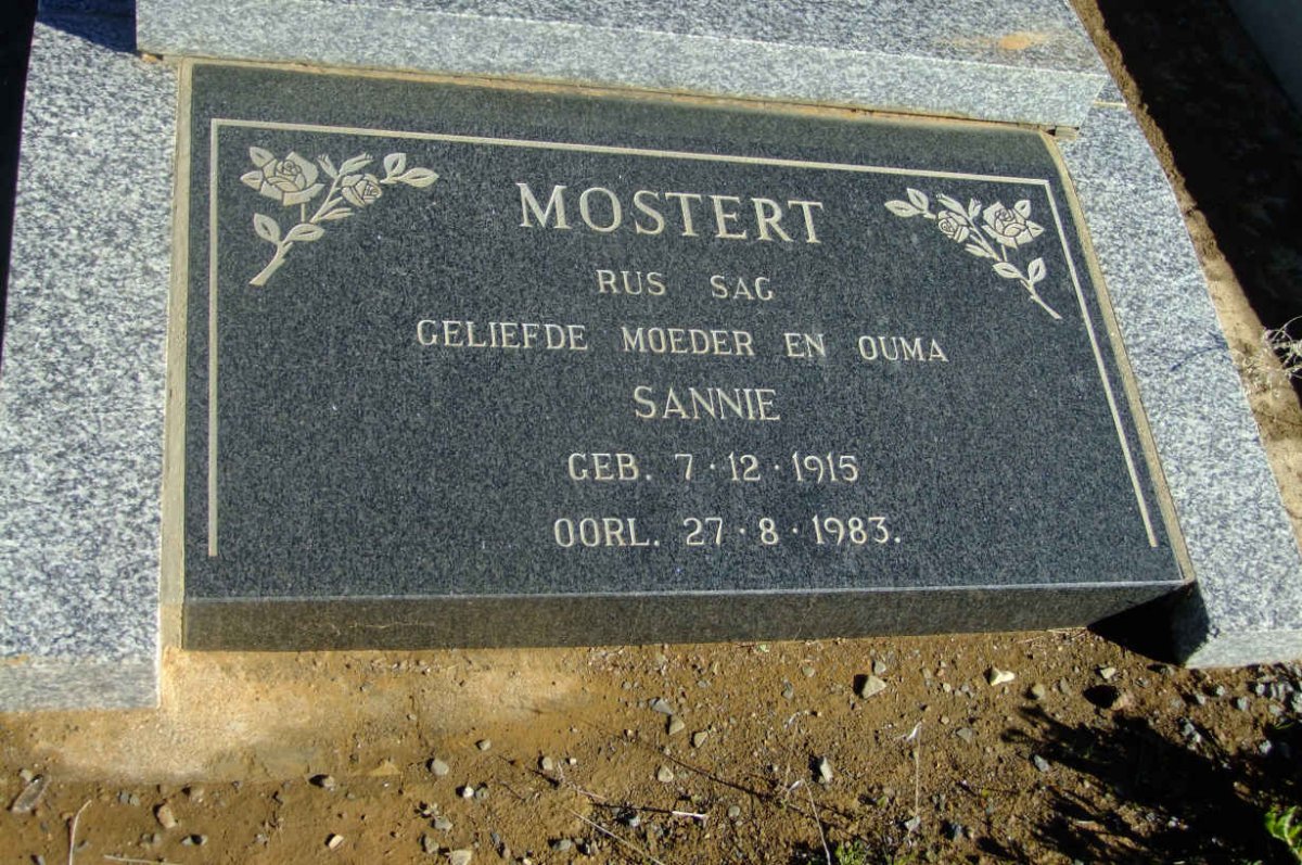 MOSTERT Sannie 1915-1983