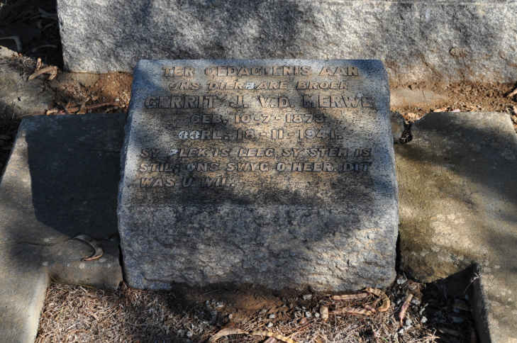 MERWE Gerrit J., v.d. 1873-1941