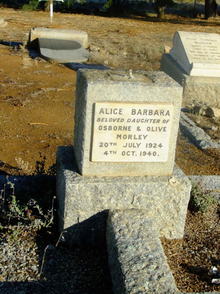 MORLEY Alice Barbara 1924-1940