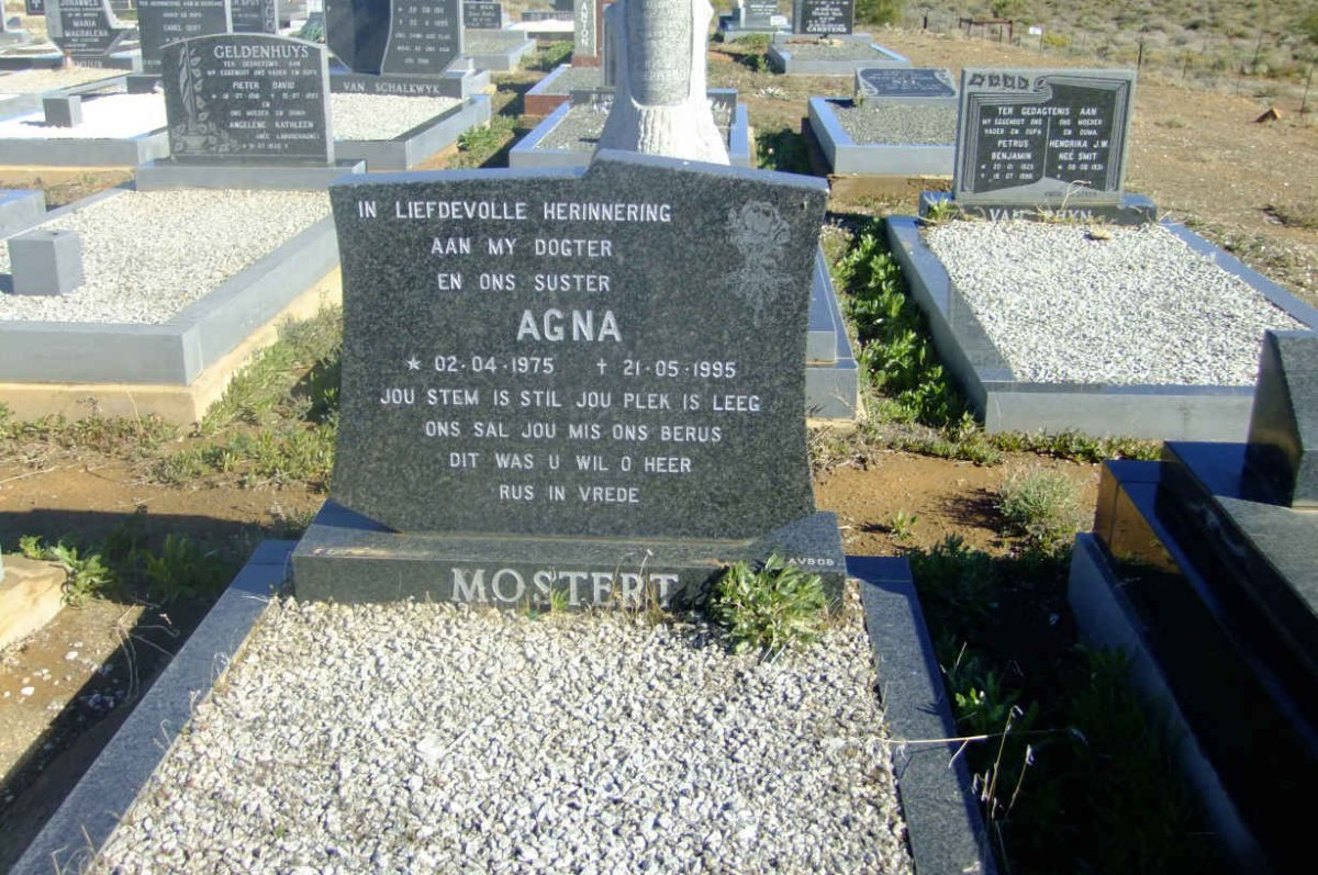 MOSTERT Agna 1975-1995