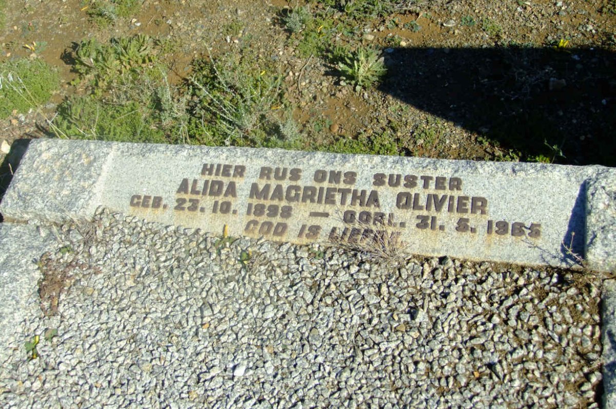 OLIVIER Alida Magrietha 1898-1965