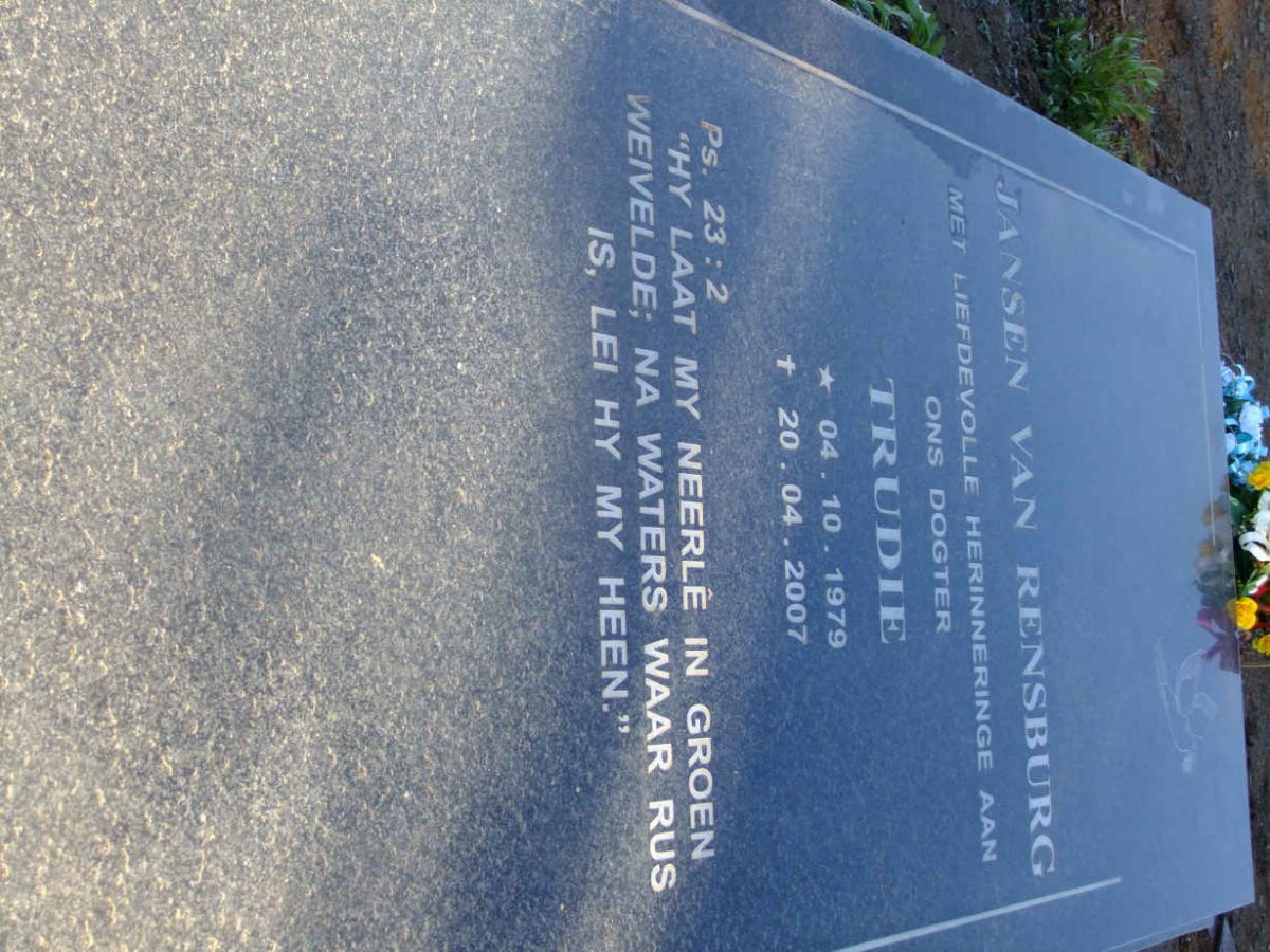 RENSBURG Trudie, Jansen van 1979-2007