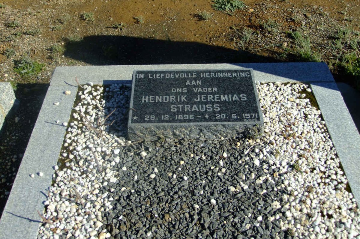STRAUSS Hendrik Jeremias 1896-1971