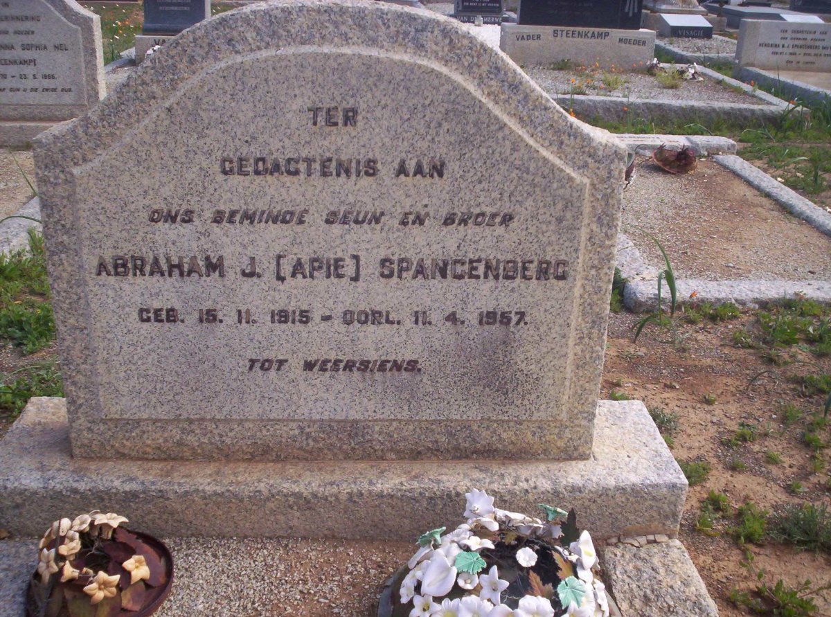 SPANGENBERG Abraham J. 1915-1957