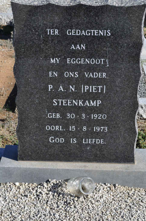 STEENKAMP P.A.N. 1920-1973