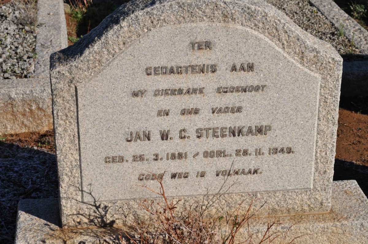 STEENKAMP Jan W.C. 1881-1949