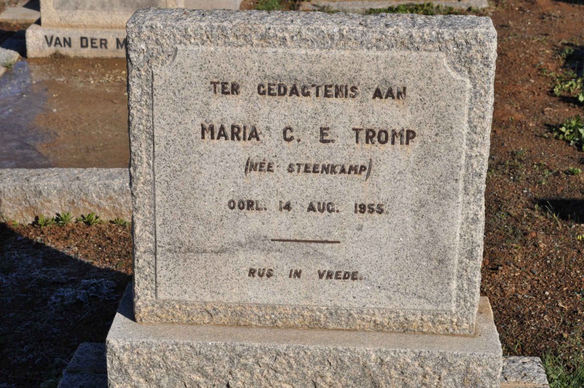TROMP Maria C.E. nee STEENKAMP -1955
