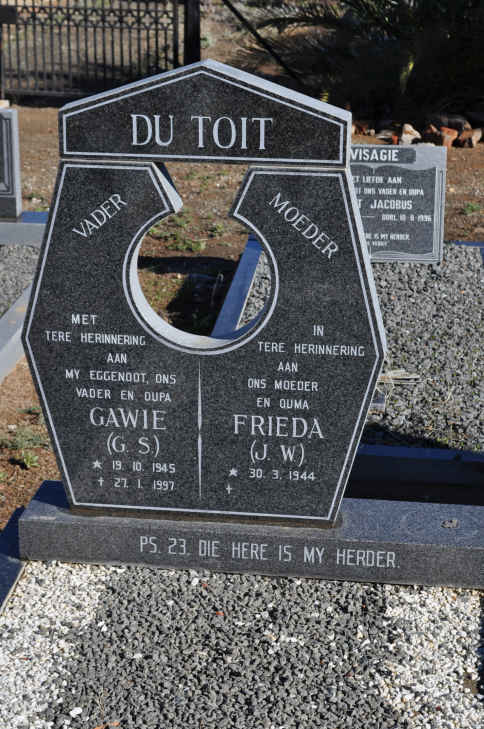 TOIT G.S., du 1945-1997 &amp; J.W. 1944-