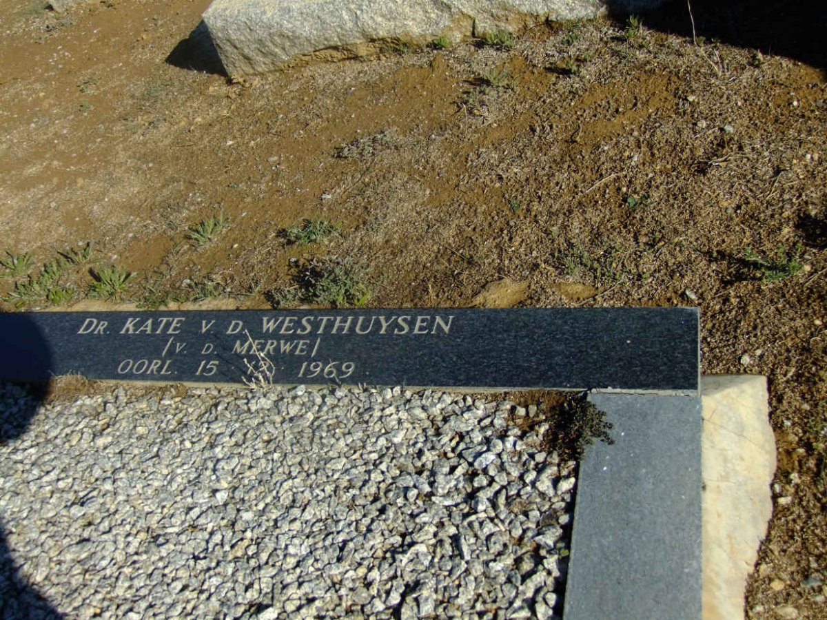 WESTHUYSEN Kate, v.d. nee V.D. MERWE -1969