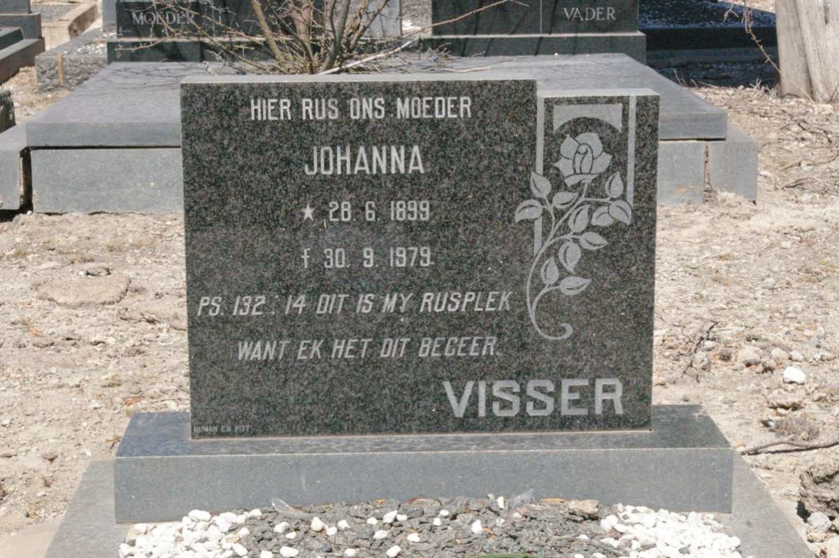 VISSER Johanna 1899-1979