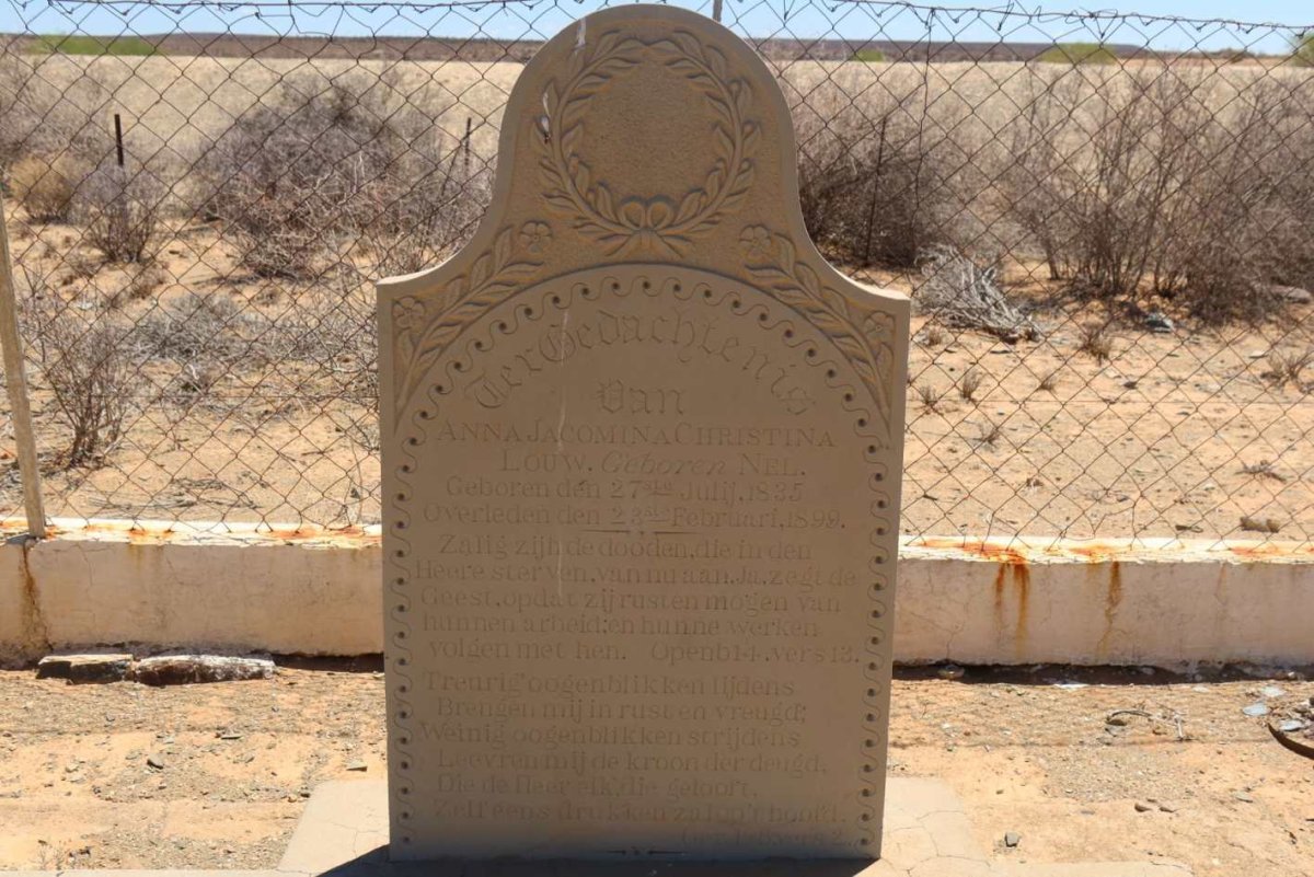 LOUW Anna Jacomina Christina nee NEL 1835-1899