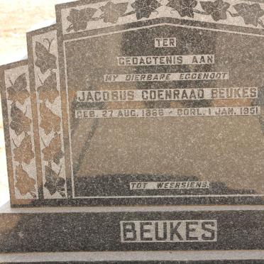 BEUKES Jacobus Coenraad 1866-1951