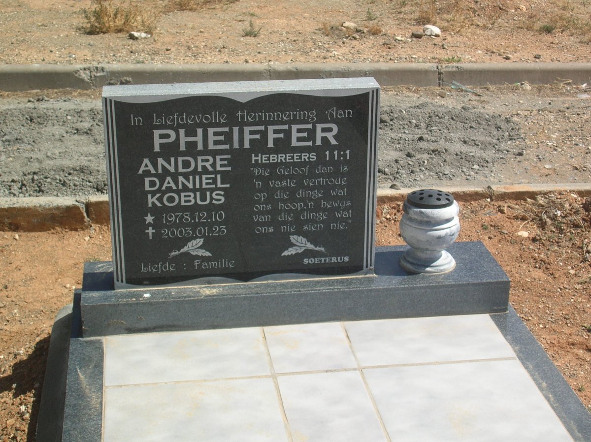 PHEIFFER Andre Daniel Kobus 1978-2003