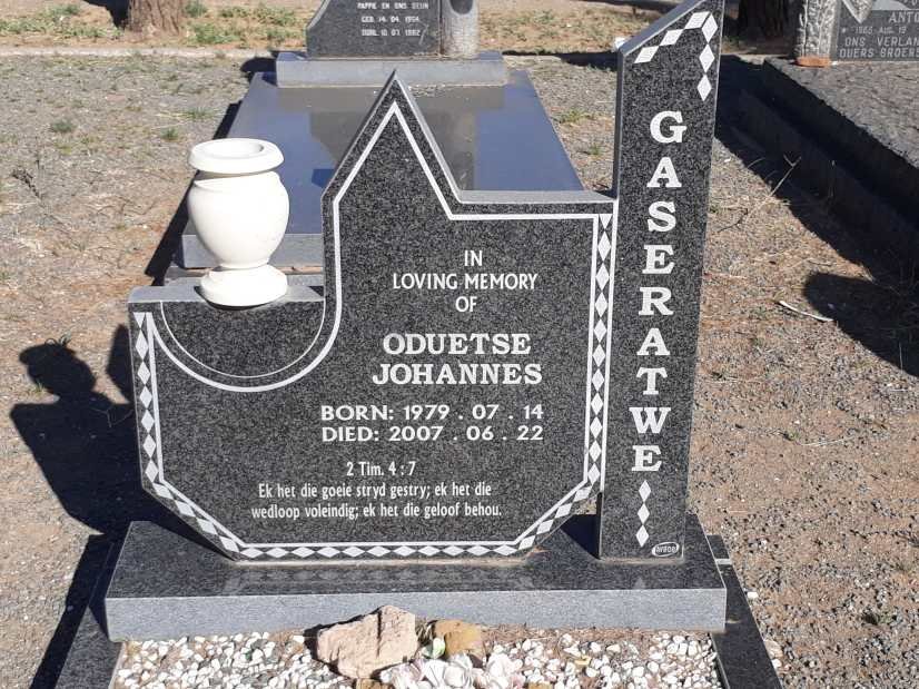 GASERATWE Odeutse Johannes 1979-2007
