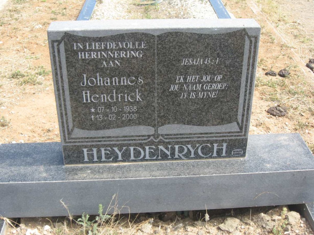 HEYDENRYCH Johannes Hendrick 1938-2000