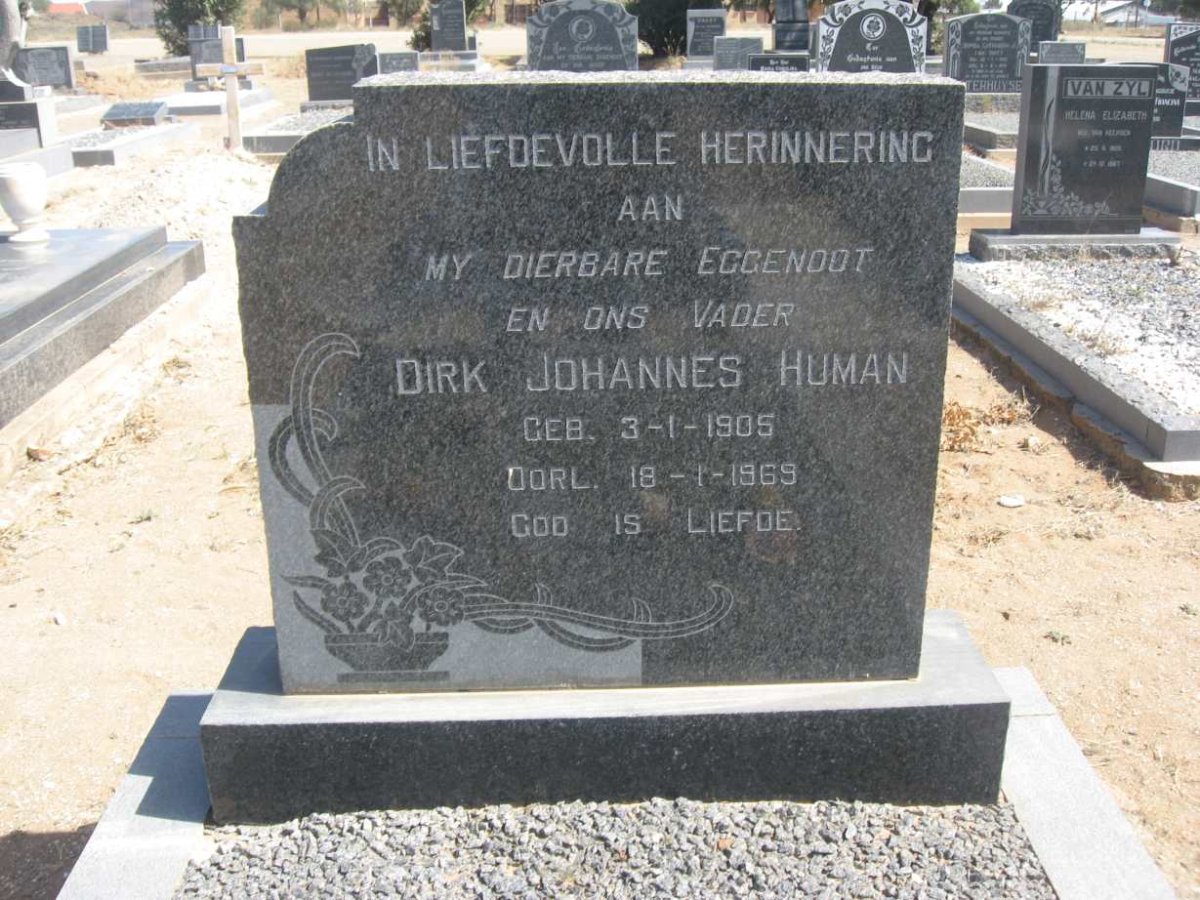 HUMAN Dirk Johannes 1905-1969