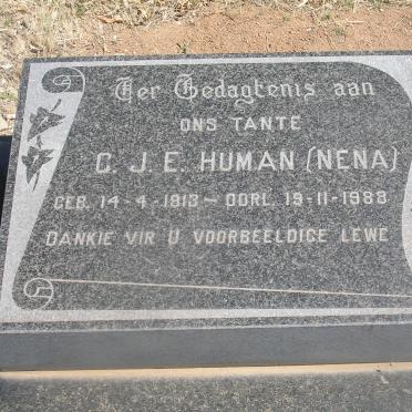 HUMAN C.J.E. 1913-1988