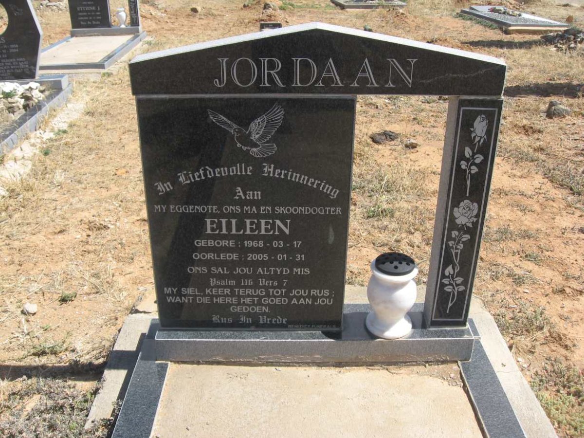 JORDAAN Eileen 1968-2005