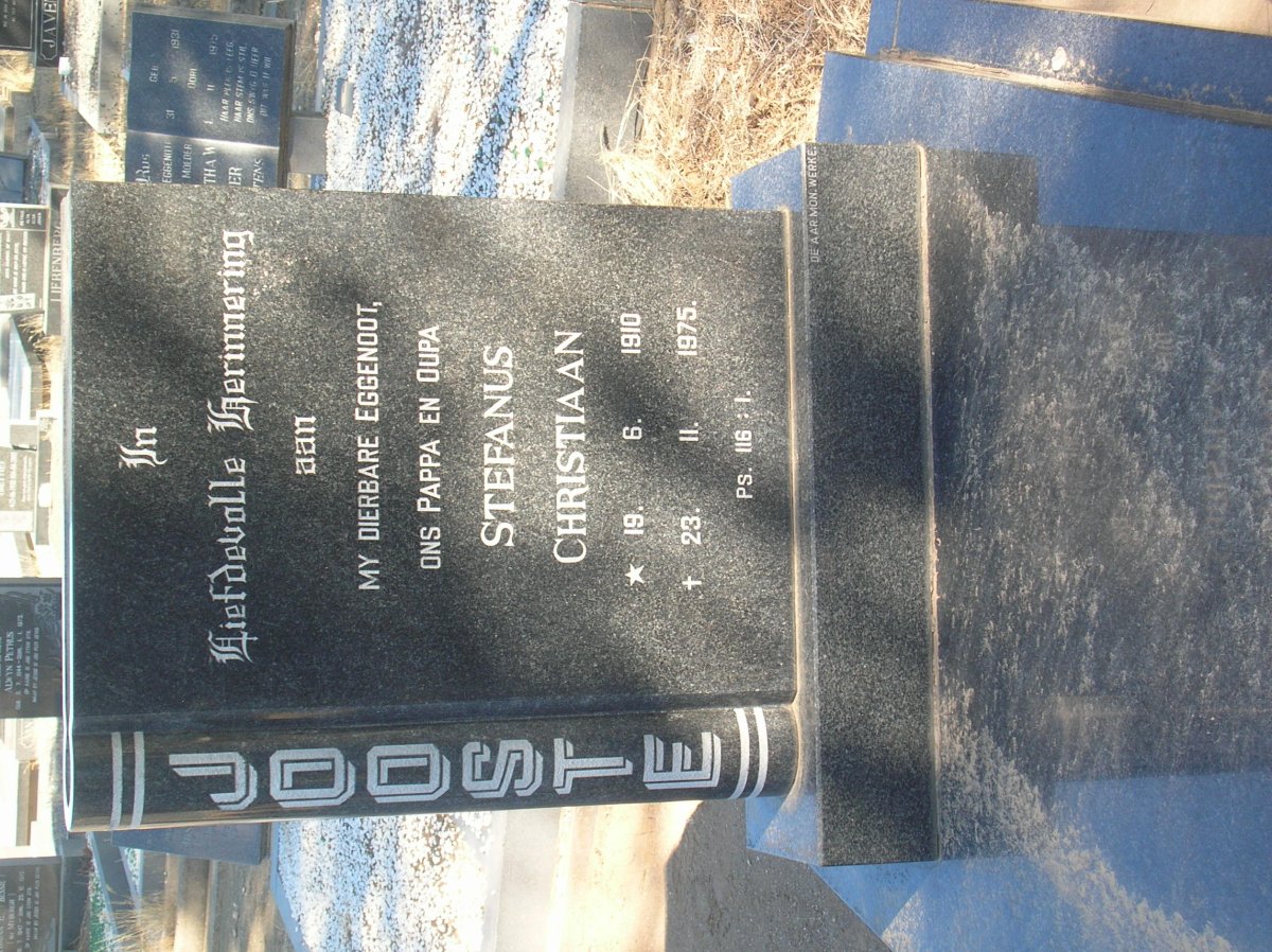 JOOSTE Stefanus Christiaan 1910-1975