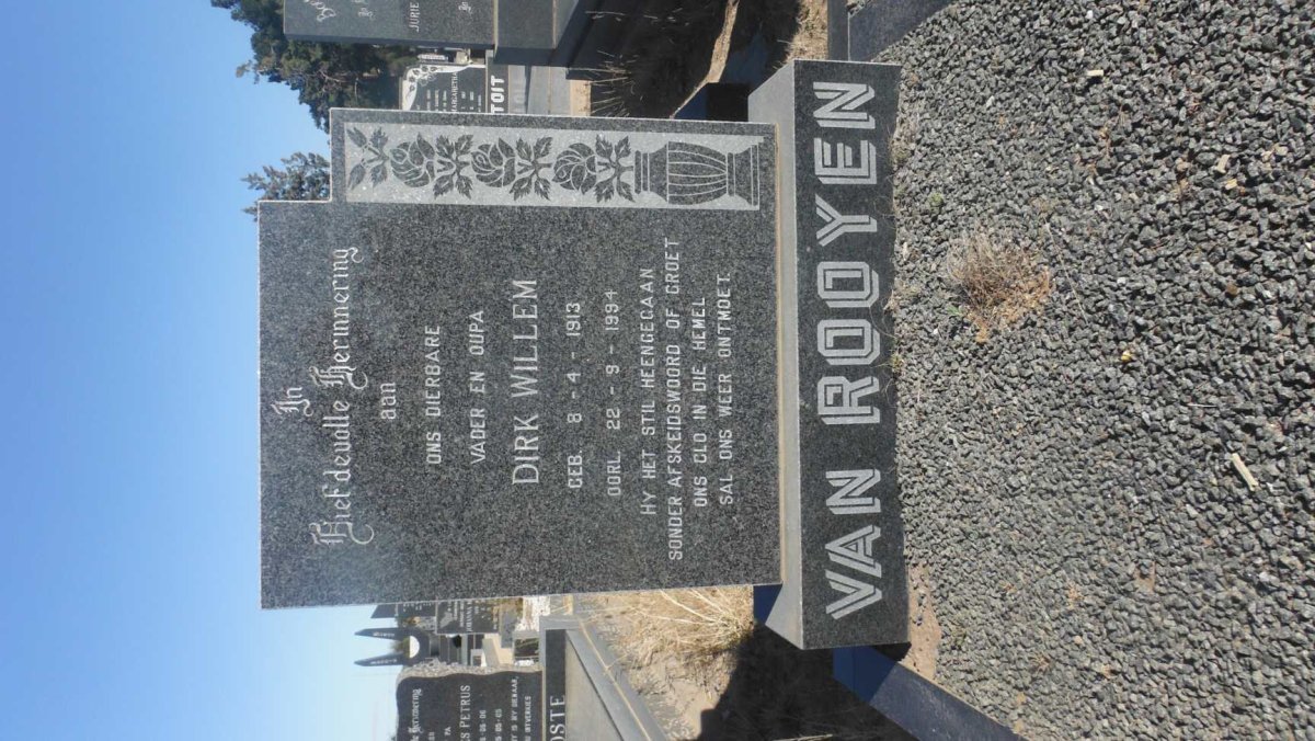 ROOYEN Dirk Willem, van 1913-1994 