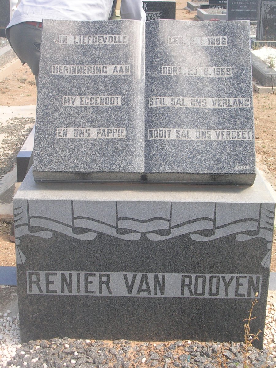 ROOYEN Renier, van 1896-1969
