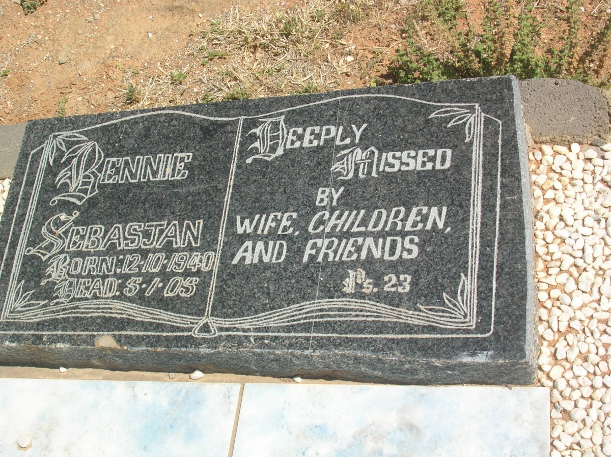 SEBASJAN Bennie 1940-2005