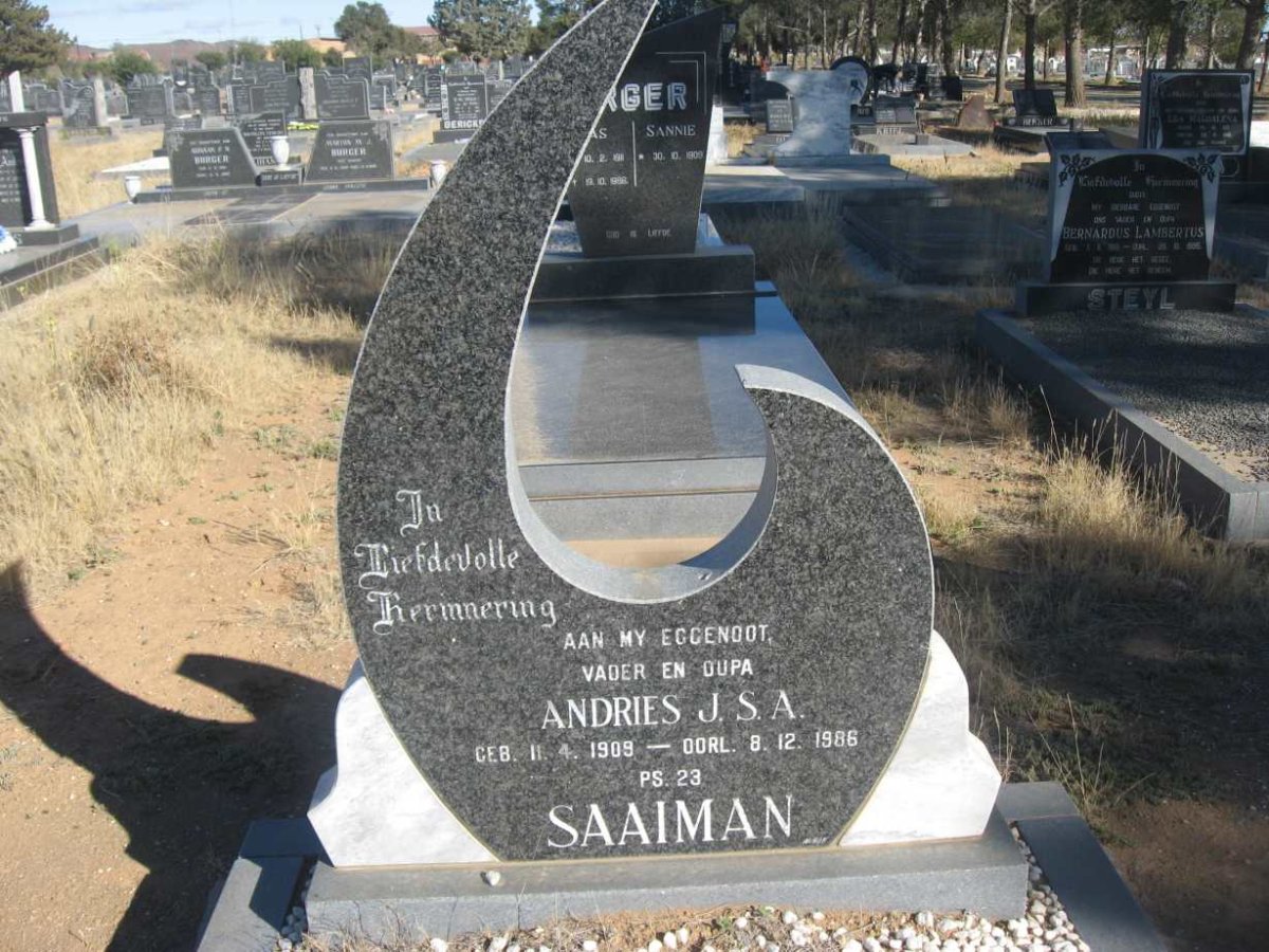 SAAIMAN Andries J.S.A. 1909-1986 