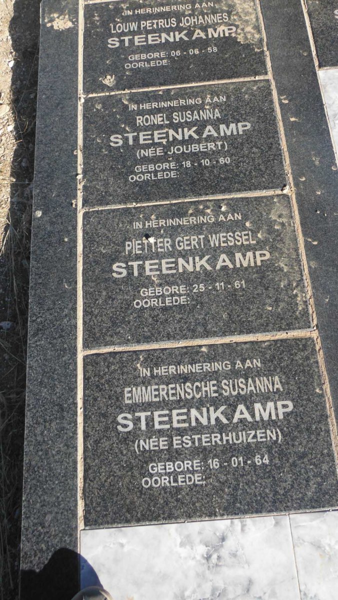 STEENKAMP Jacobus Johannes 1934-1980