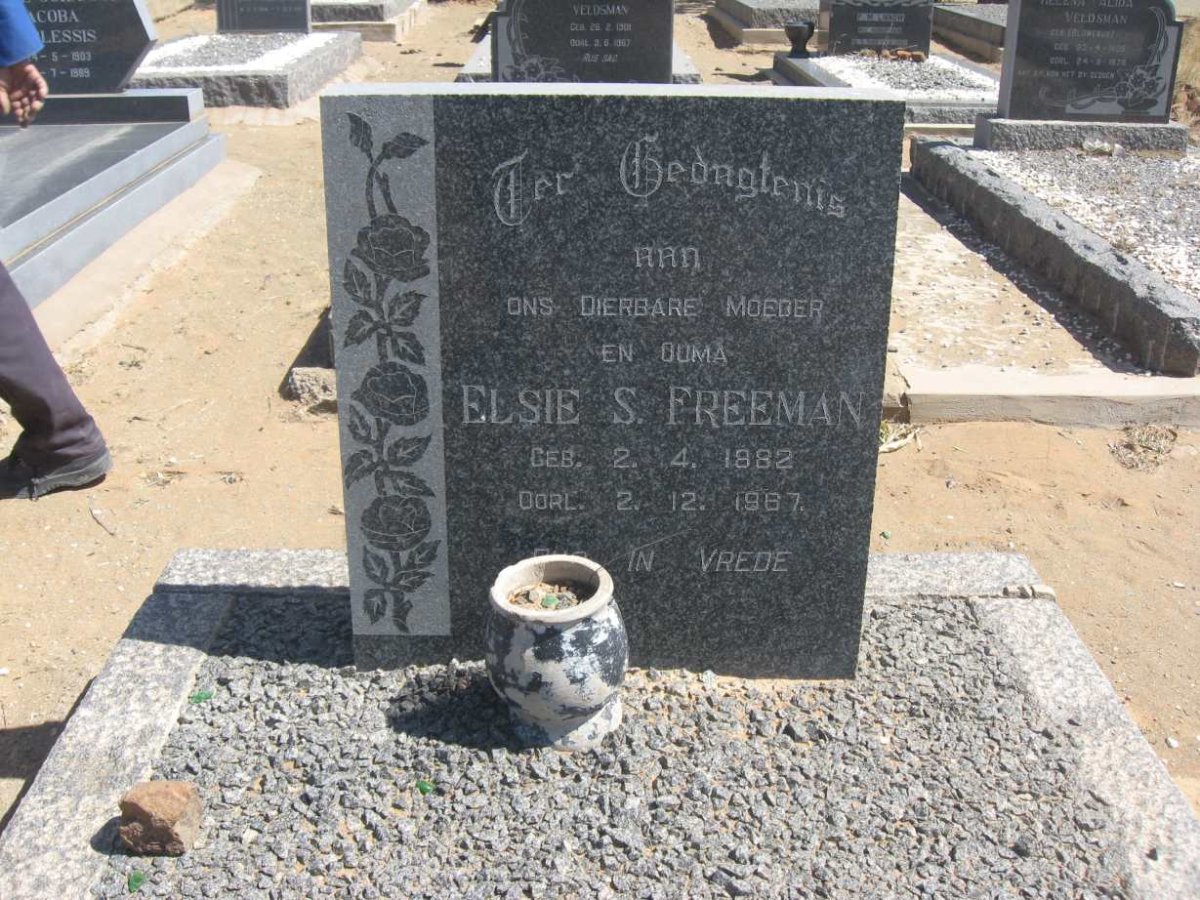 FREEMAN Elsie S. 1882-1987
