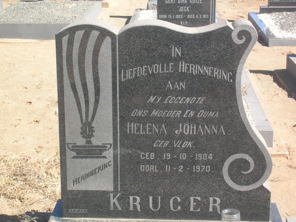 KRUGER Helena Johanna nee VLOK 1904-1970