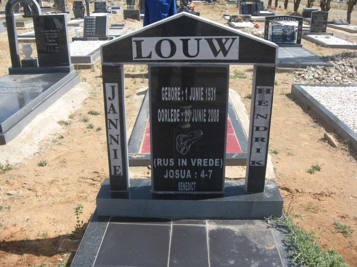 LOUW Jannie Hendrik 1931-2008
