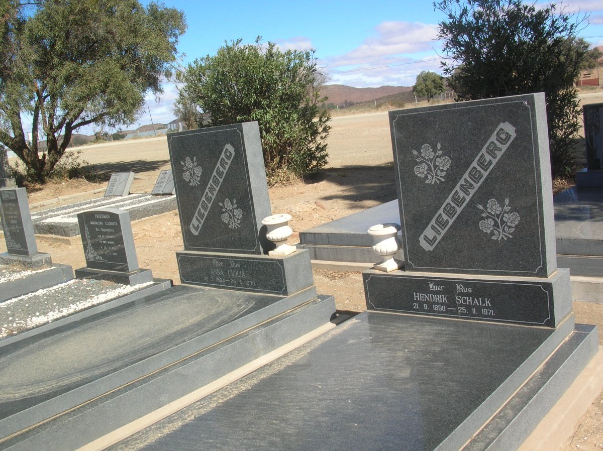 LIEBENBERG Hendrik Schalk 1890-1971 &amp; Anna Cicilia 1894-1970
