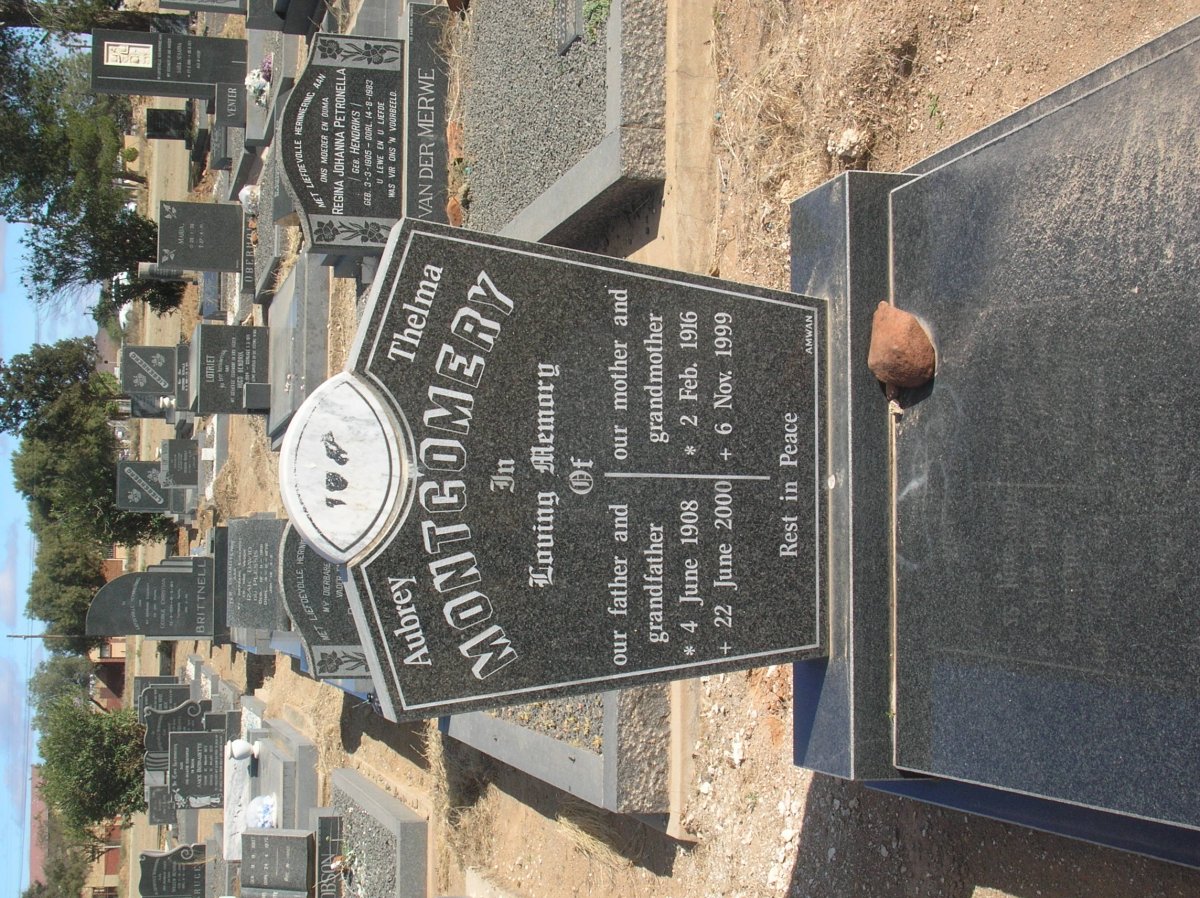 MONTGOMERY Aubrey 1908-2000 &amp; Thelma 1916-1999