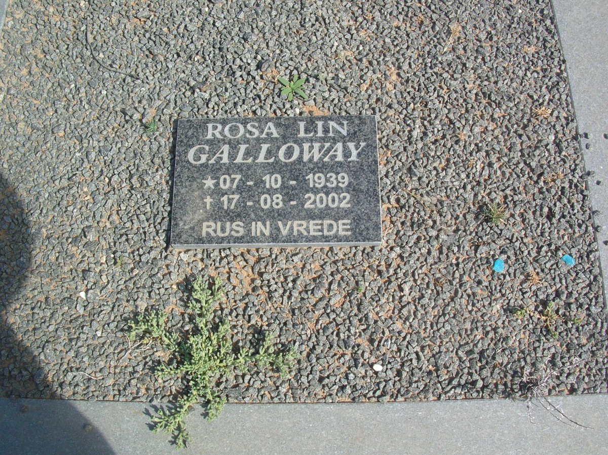 GALLOWAY Rosa Lin 1939-2002