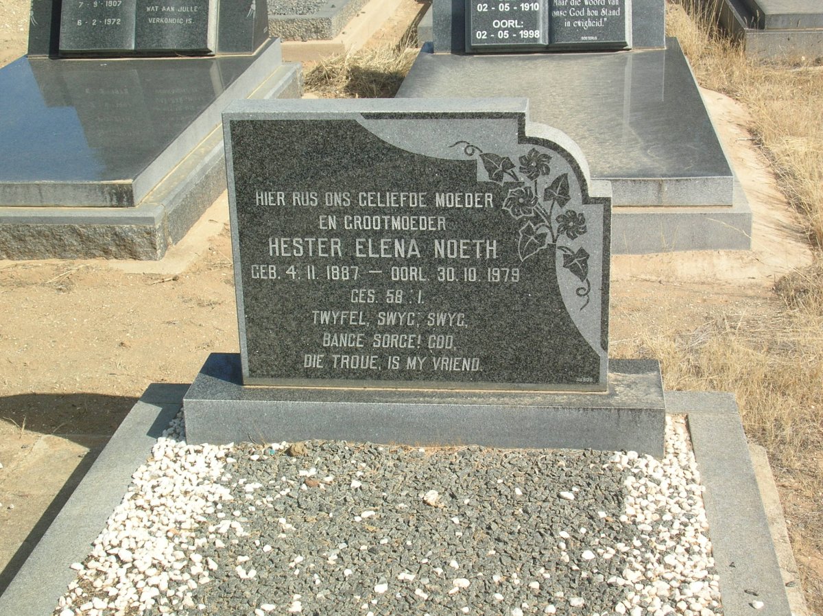 NOETH  Hester Elena 1887-1979