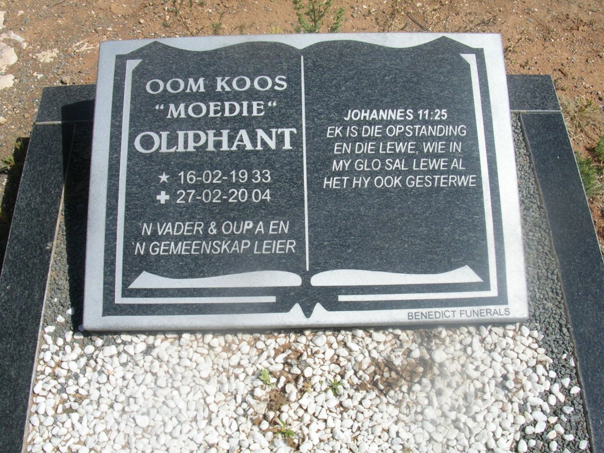 OLIPHANT Koos 1933-2004