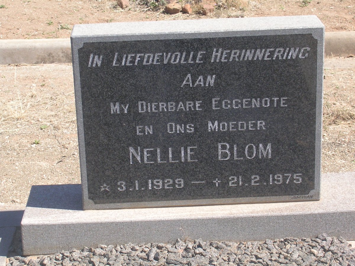 BLOM Nellie 1929-1975
