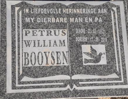 BOOYSEN Petrus William 1952-2016