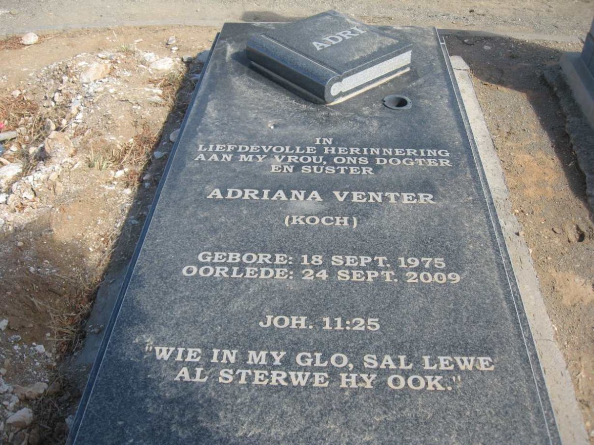 VENTER Adriana nee KOCH 1975-2009