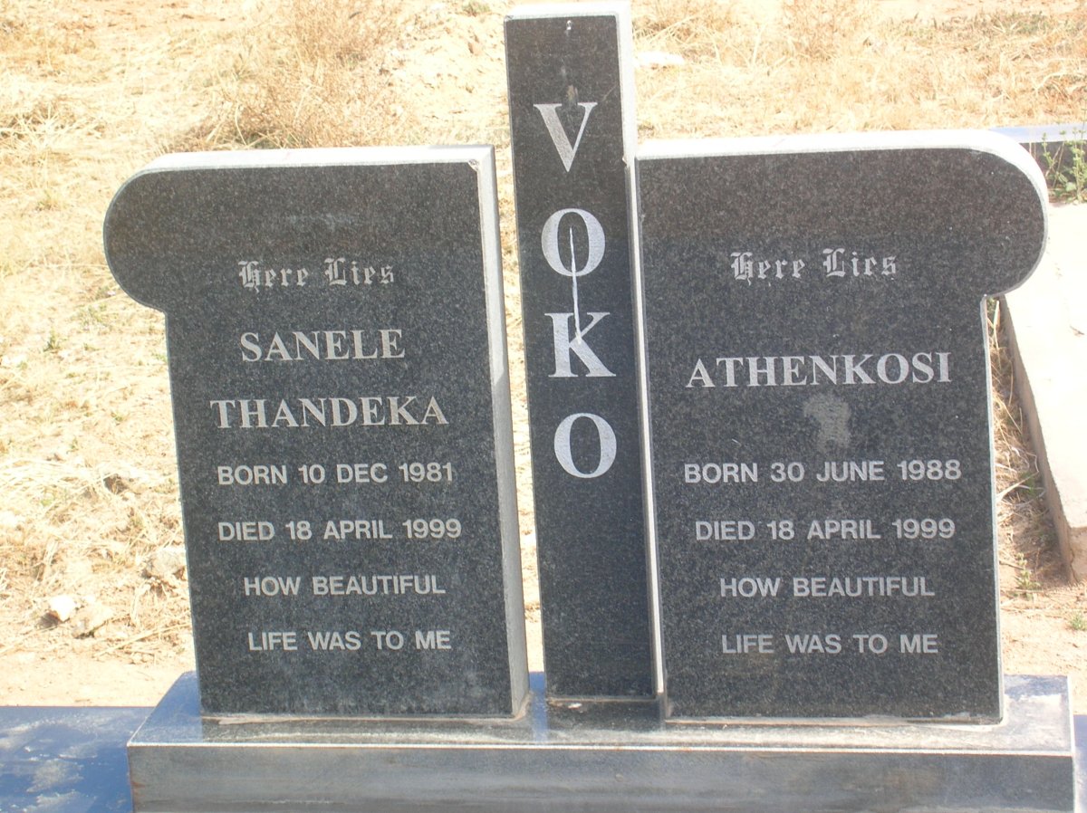 VOKO Sanele Thandeka 1981-1999 :: VOKO Athenkosi 1988-1999