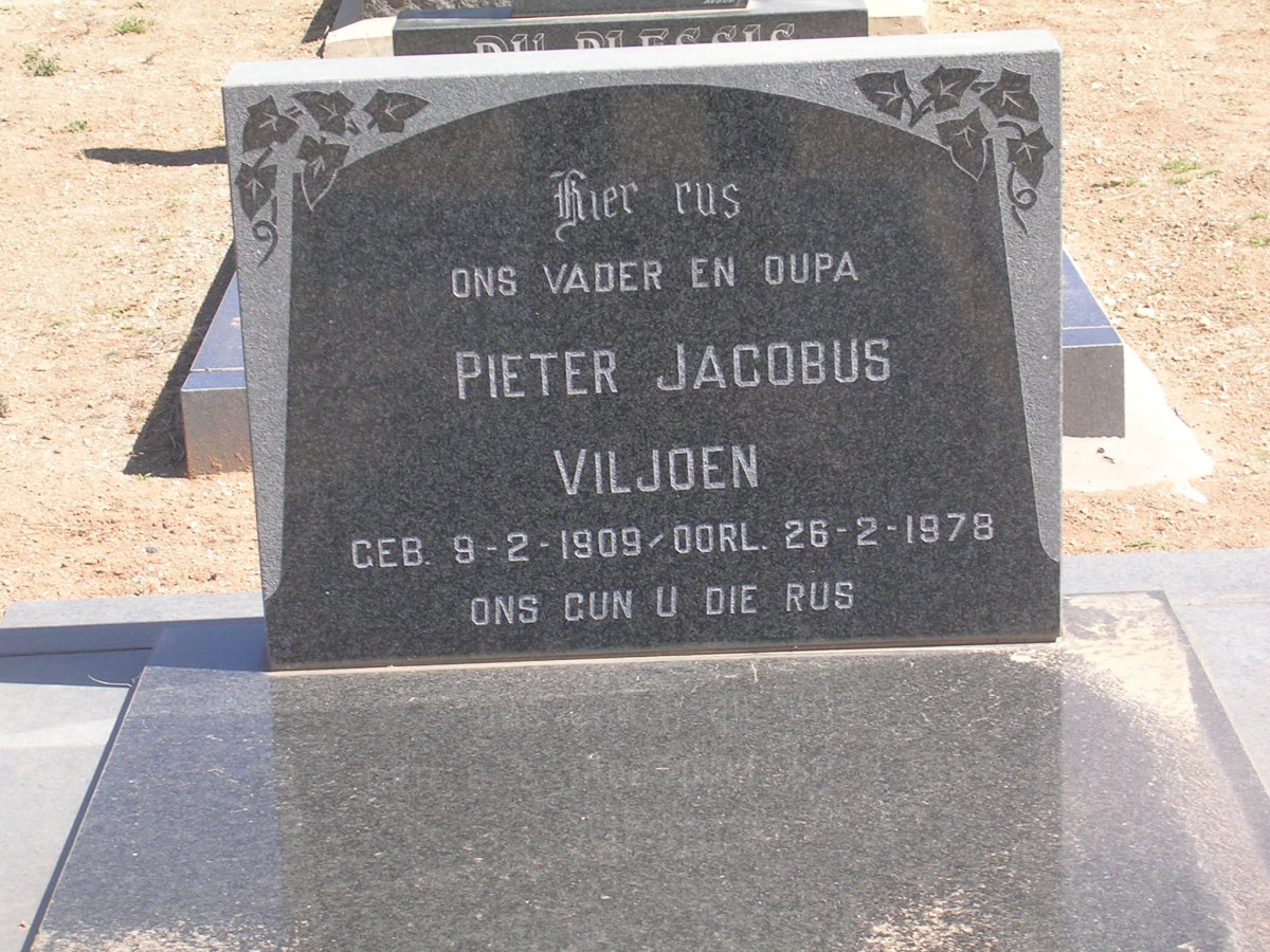 VILJOEN Pieter Jacobus 1909-1978