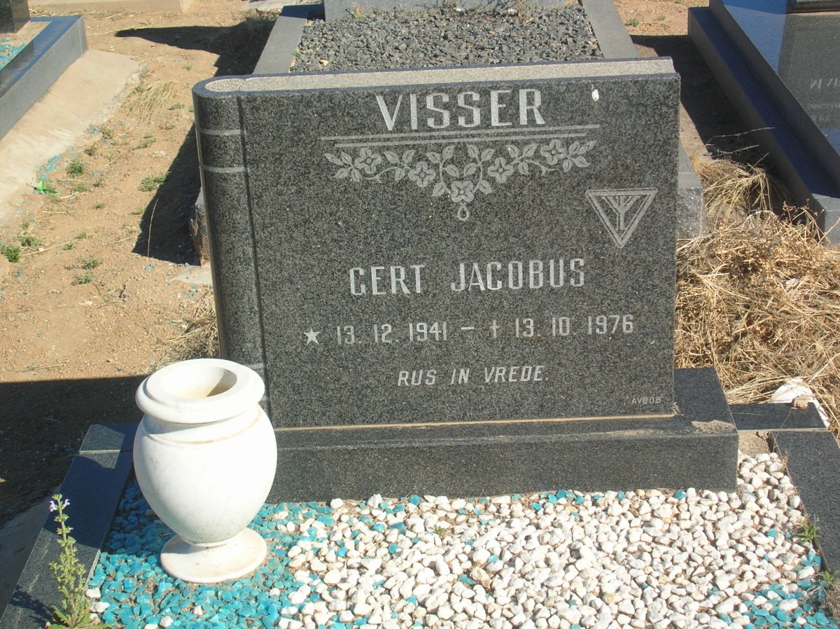 VISSER Gert Jacobus 1941-1976