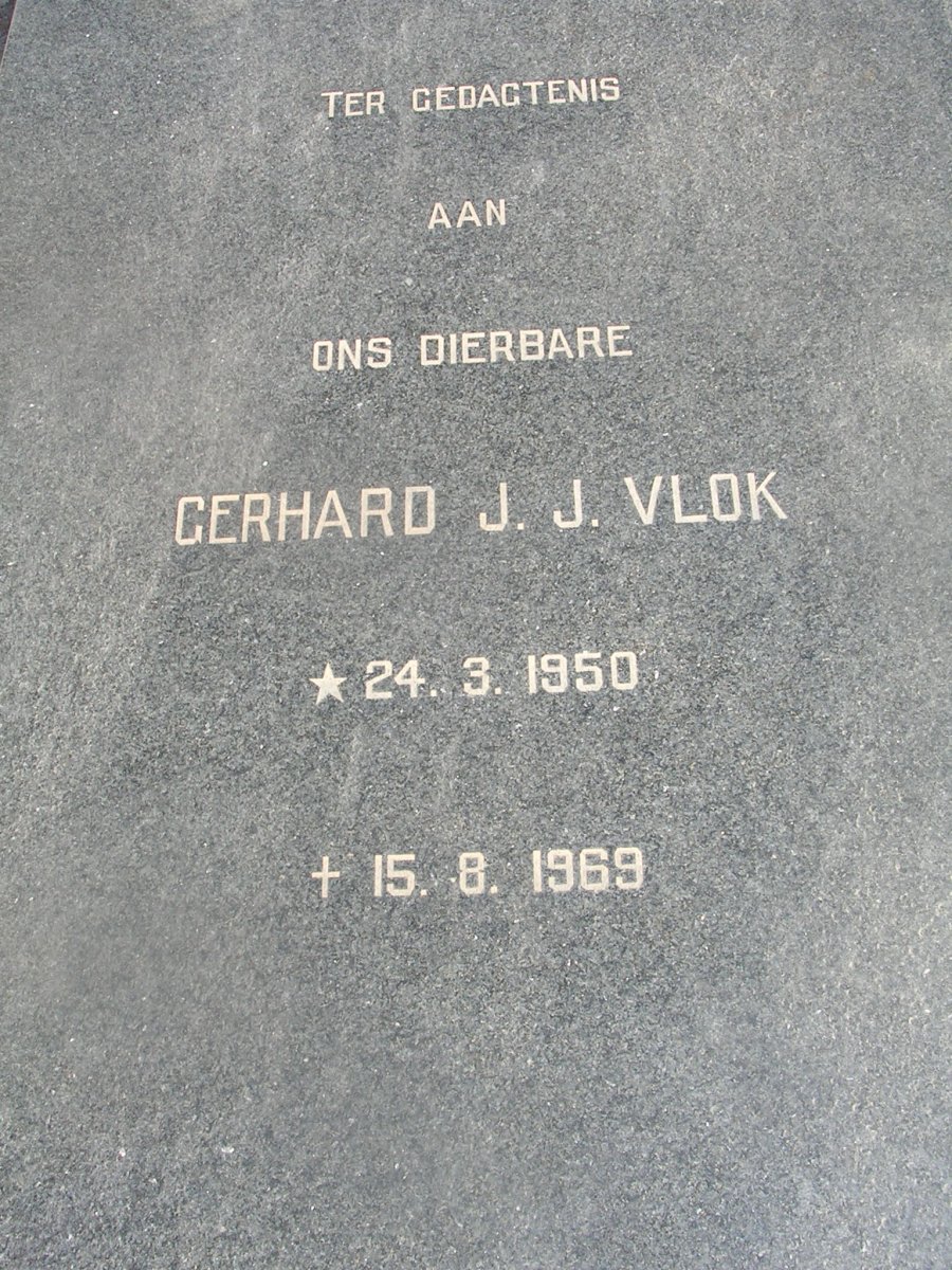 VLOK Gerhard J.J. 1950-1969