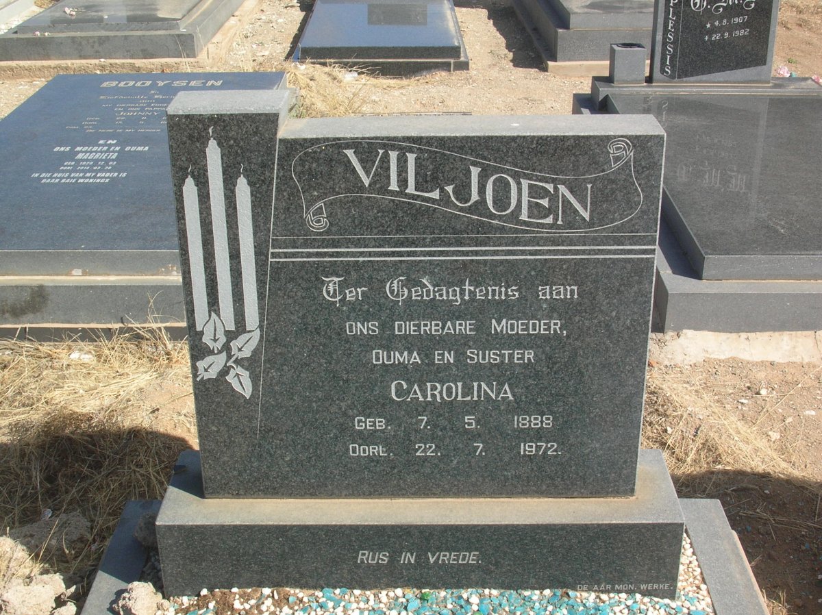 VILJOEN Carolina 1888-1972