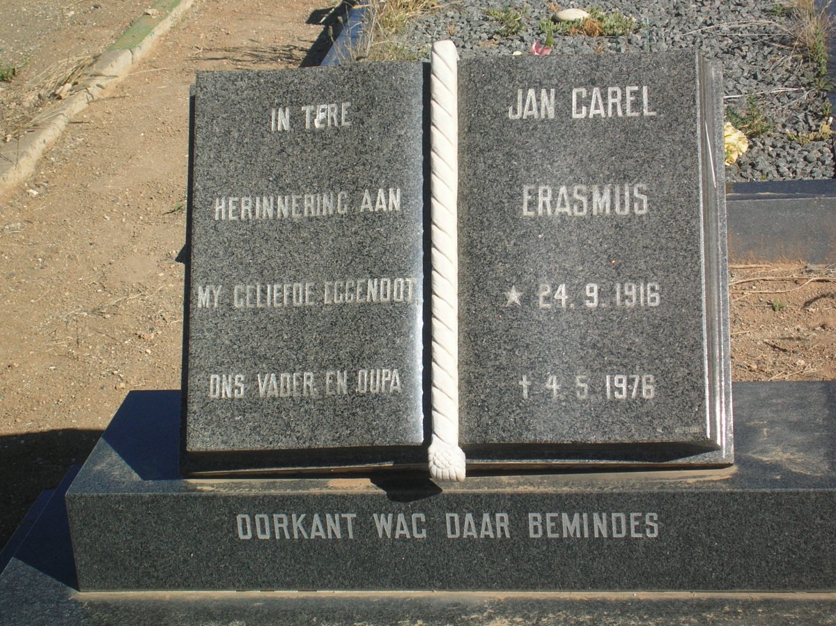 ERASMUS Jan Carel 1916-1976