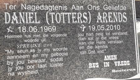 ARENDS Daniel 1969-2010