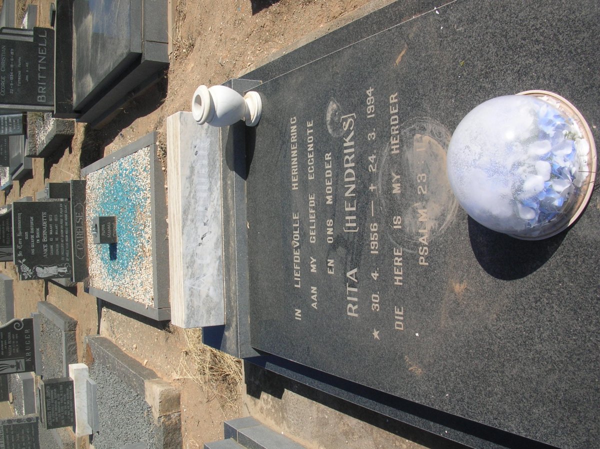 ACKERMAN Rita nee HENDRIKS 1956-1994